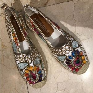 Patrizia By Spring Step Embroidered Espadrilles Size 38